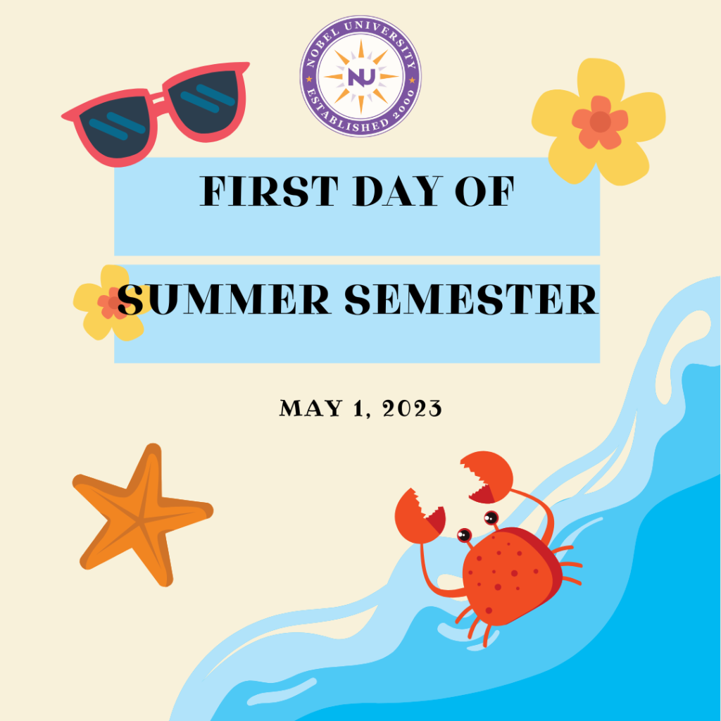 First Day Of Summer Semester 2023 Nobel University