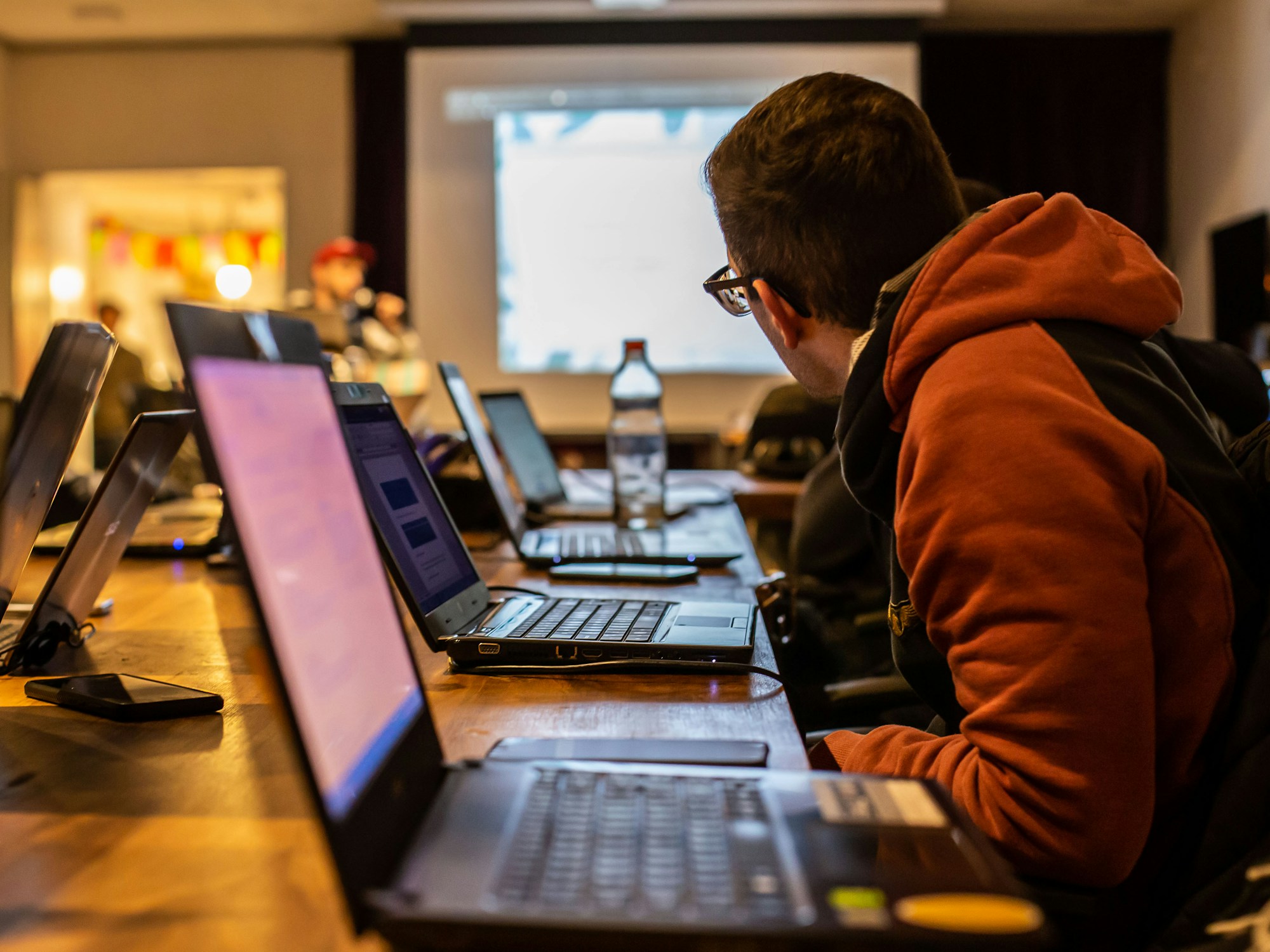 Programmer on laptop