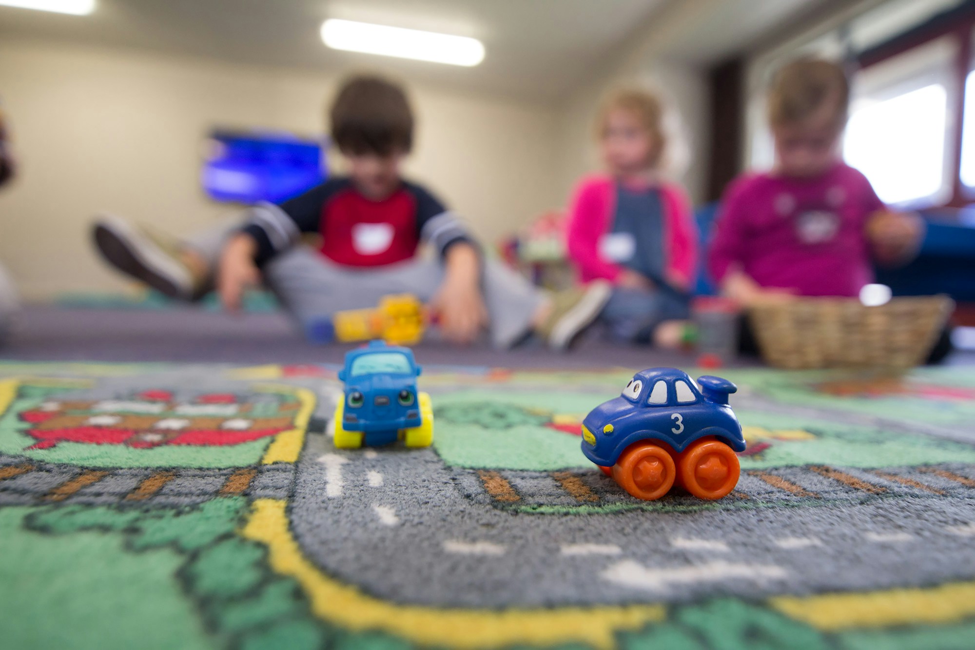 Children playing safely