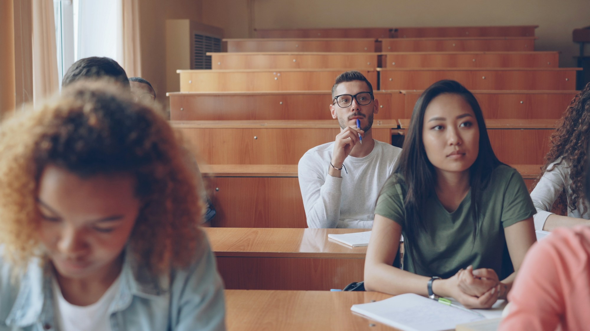 Students in a lecture hall
