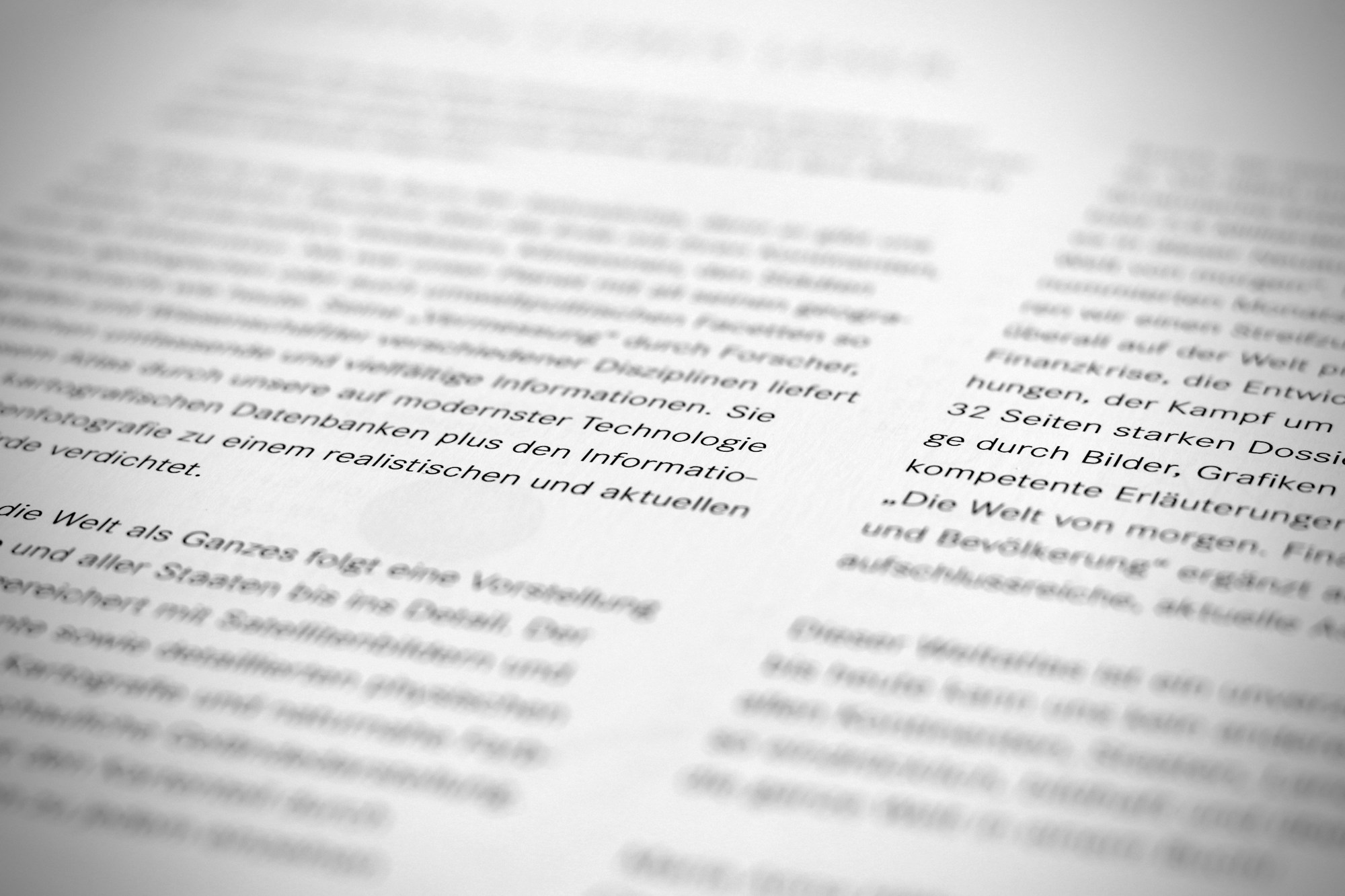 Close-up of academic text